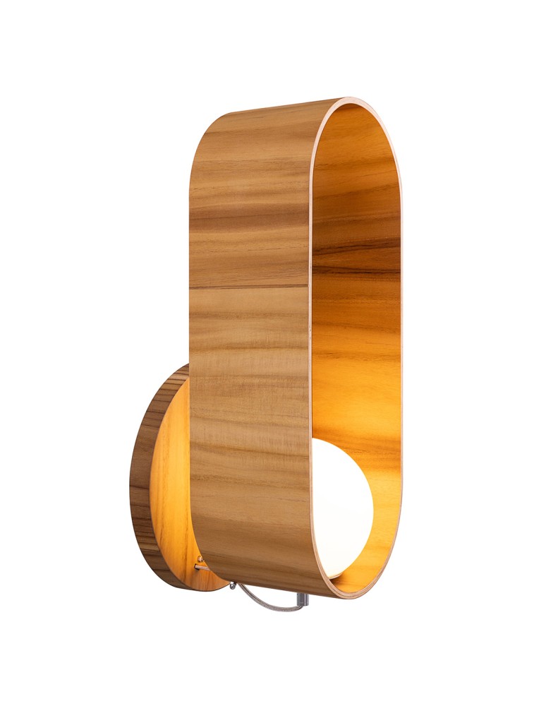 Quintiesse Kinkiet Sfera Elstead Lighting QN-SFERA-WB-L-TEAK