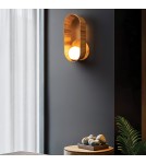 Quintiesse Kinkiet Sfera Elstead Lighting QN-SFERA-WB-L-TEAK