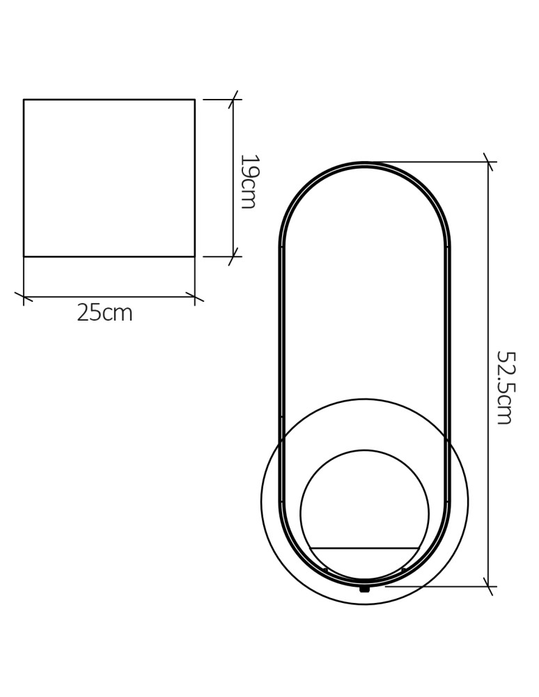 Quintiesse Kinkiet Sfera Elstead Lighting QN-SFERA-WB-L-TEAK