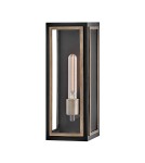 Quintiesse Latarnia naścienna Shaw 1 źródło światła Czarny, oksydowany brąz Zewnętrzna IP44 Elstead Lighting QN-SHAW-1M-