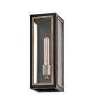 Quintiesse Latarnia naścienna Shaw 1 źródło światła Czarny, oksydowany brąz Zewnętrzna IP44 Elstead Lighting QN-SHAW-1M-