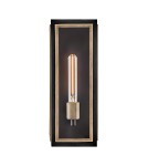 Quintiesse Latarnia naścienna Shaw 1 źródło światła Czarny, oksydowany brąz Zewnętrzna IP44 Elstead Lighting QN-SHAW-1M-