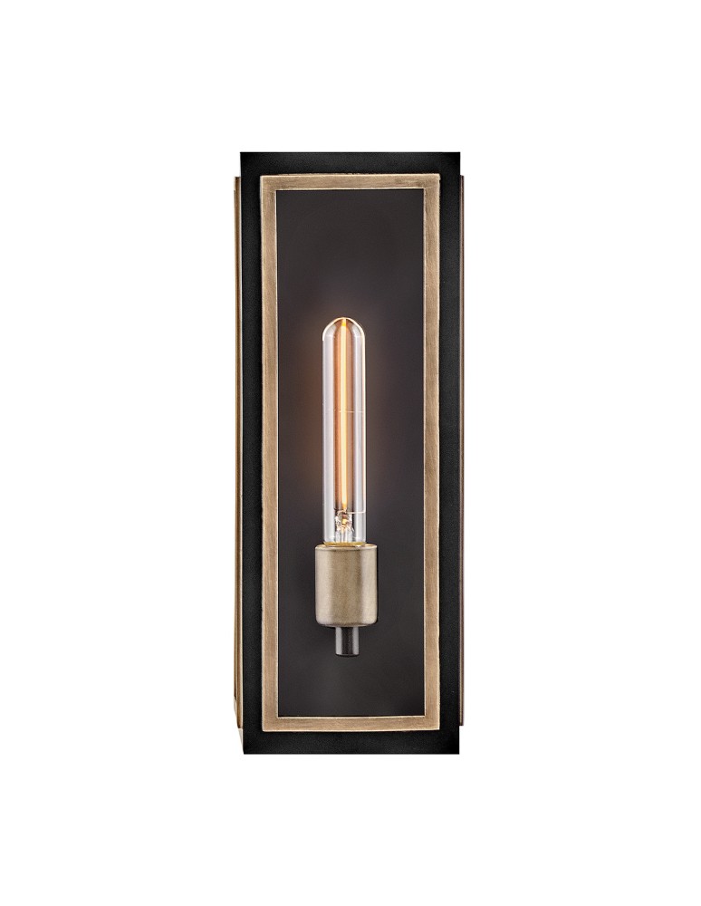 Quintiesse Latarnia naścienna Shaw 1 źródło światła Czarny, oksydowany brąz Zewnętrzna IP44 Elstead Lighting QN-SHAW-1M-