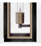 Quintiesse Latarnia naścienna Shaw 1 źródło światła Czarny, oksydowany brąz Zewnętrzna IP44 Elstead Lighting QN-SHAW-1M-