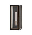 Quintiesse Latarnia naścienna Shaw 1 źródło światła Czarny, oksydowany brąz Zewnętrzna IP44 Elstead Lighting QN-SHAW-1M-