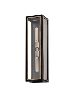 Quintiesse Latarnia naścienna Shaw 2 źródła światła Czarny, oksydowany brąz Zewnętrzna IP44 Elstead Lighting QN-SHAW-2M- - product 2