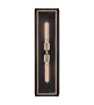 Quintiesse Latarnia naścienna Shaw 2 źródła światła Czarny, oksydowany brąz Zewnętrzna IP44 Elstead Lighting QN-SHAW-2M-