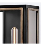 Quintiesse Latarnia naścienna Shaw 2 źródła światła Czarny, oksydowany brąz Zewnętrzna IP44 Elstead Lighting QN-SHAW-2M-