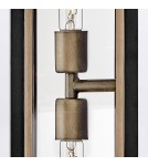 Quintiesse Latarnia naścienna Shaw 2 źródła światła Czarny, oksydowany brąz Zewnętrzna IP44 Elstead Lighting QN-SHAW-2M-