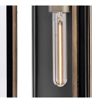 Quintiesse Latarnia naścienna Shaw 2 źródła światła Czarny, oksydowany brąz Zewnętrzna IP44 Elstead Lighting QN-SHAW-2M-