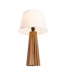 Quintiesse Lampa stołowa Slatted Elstead Lighting QN-SLATTED-TL-TEAK