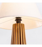 Quintiesse Lampa stołowa Slatted Elstead Lighting QN-SLATTED-TL-TEAK