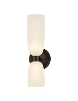 Quintiesse Kinkiet Tallulah 2 źródła światła Oksydowana czerń Łazienkowa IP44 Elstead Lighting QN-TALLULAH-WB2-BX
