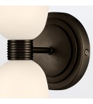 Quintiesse Kinkiet Tallulah 2 źródła światła Oksydowana czerń Łazienkowa IP44 Elstead Lighting QN-TALLULAH-WB2-BX