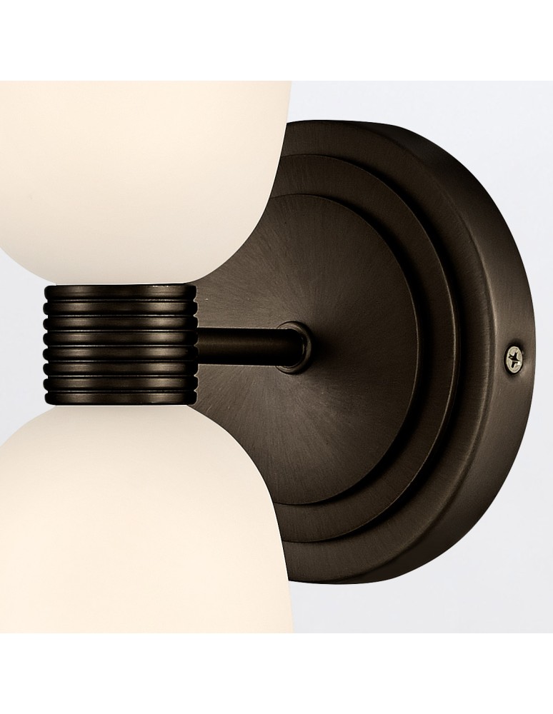 Quintiesse Kinkiet Tallulah 2 źródła światła Oksydowana czerń Łazienkowa IP44 Elstead Lighting QN-TALLULAH-WB2-BX