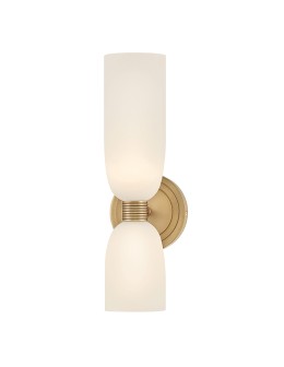 Quintiesse Kinkiet Tallulah 2 źródła światła Lakierowany mosiądz Łazienkowa IP44 Elstead Lighting QN-TALLULAH-WB2-LCB - produkt 2
