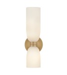 Quintiesse Kinkiet Tallulah 2 źródła światła Lakierowany mosiądz Łazienkowa IP44 Elstead Lighting QN-TALLULAH-WB2-LCB