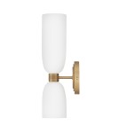 Quintiesse Kinkiet Tallulah 2 źródła światła Lakierowany mosiądz Łazienkowa IP44 Elstead Lighting QN-TALLULAH-WB2-LCB