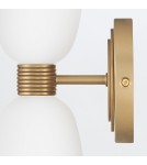 Quintiesse Kinkiet Tallulah 2 źródła światła Lakierowany mosiądz Łazienkowa IP44 Elstead Lighting QN-TALLULAH-WB2-LCB