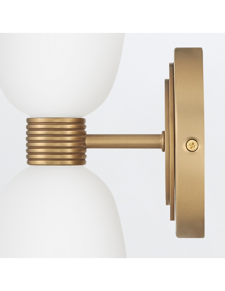 Quintiesse Kinkiet Tallulah 2 źródła światła Lakierowany mosiądz Łazienkowa IP44 Elstead Lighting QN-TALLULAH-WB2-LCB