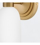 Quintiesse Kinkiet Tallulah 2 źródła światła Lakierowany mosiądz Łazienkowa IP44 Elstead Lighting QN-TALLULAH-WB2-LCB