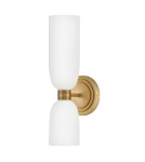 Quintiesse Kinkiet Tallulah 2 źródła światła Lakierowany mosiądz Łazienkowa IP44 Elstead Lighting QN-TALLULAH-WB2-LCB