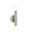 Zobacz Quintiesse Kinkiet Torche 2 źródła światła Szczotkowany nikiel Łazienkowa IP44 Elstead Lighting QN-TORCHE-2W-BN