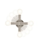 Quintiesse Kinkiet Torche 2 źródła światła Szczotkowany nikiel Łazienkowa IP44 Elstead Lighting QN-TORCHE-2W-BN