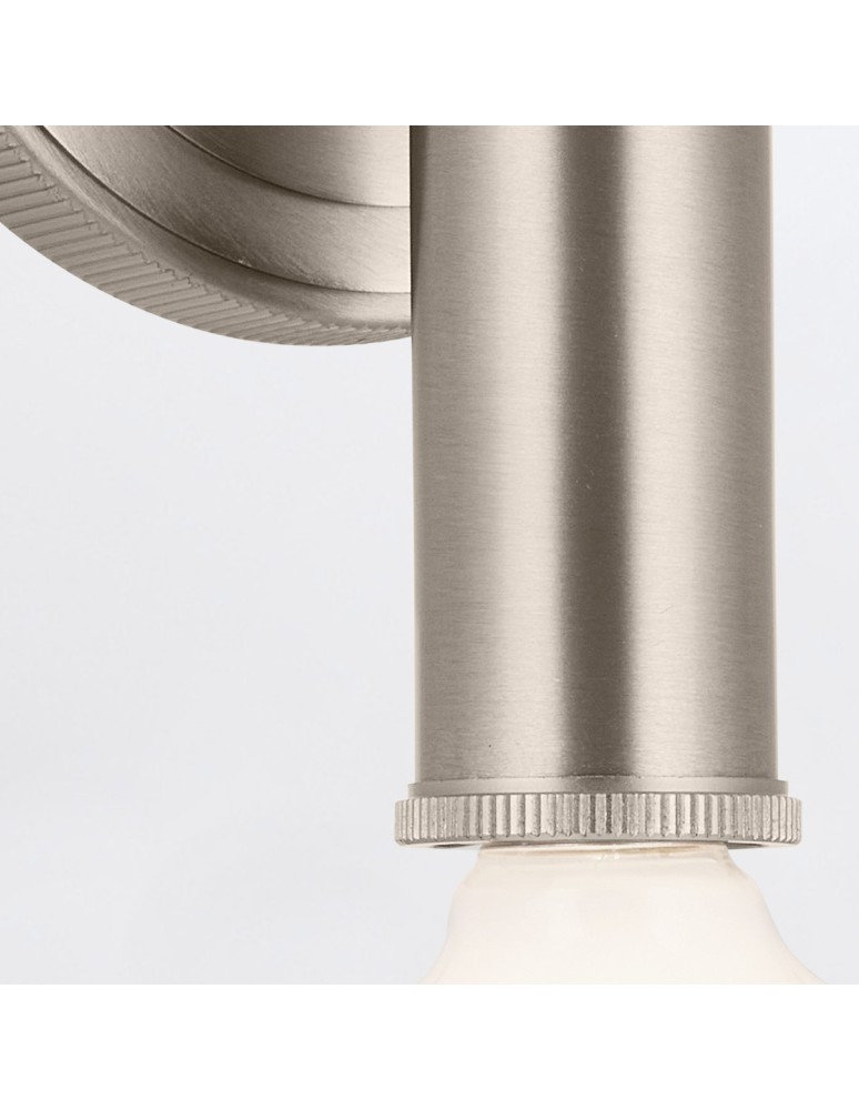 Quintiesse Kinkiet Torche 2 źródła światła Szczotkowany nikiel Łazienkowa IP44 Elstead Lighting QN-TORCHE-2W-BN