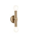 Zobacz Quintiesse Kinkiet Torche 2 źródła światła Szampański brąz Łazienkowa IP44 Elstead Lighting QN-TORCHE-2W-CPZ