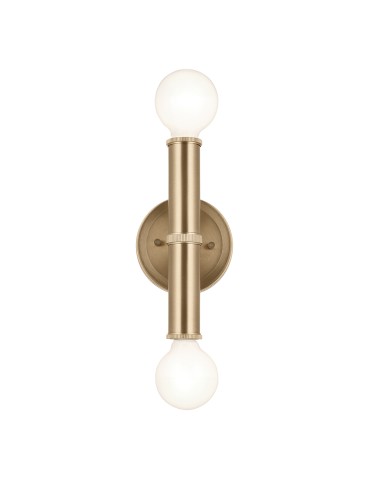 Quintiesse Kinkiet Torche 2 źródła światła Szampański brąz Łazienkowa IP44 Elstead Lighting QN-TORCHE-2W-CPZ - product 2