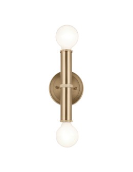 Quintiesse Kinkiet Torche 2 źródła światła Szampański brąz Łazienkowa IP44 Elstead Lighting QN-TORCHE-2W-CPZ - product 2