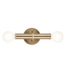 Quintiesse Kinkiet Torche 2 źródła światła Szampański brąz Łazienkowa IP44 Elstead Lighting QN-TORCHE-2W-CPZ