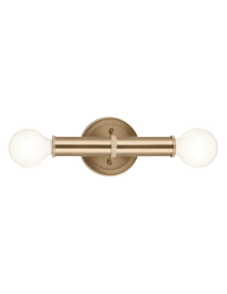 Quintiesse Kinkiet Torche 2 źródła światła Szampański brąz Łazienkowa IP44 Elstead Lighting QN-TORCHE-2W-CPZ