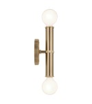 Quintiesse Kinkiet Torche 2 źródła światła Szampański brąz Łazienkowa IP44 Elstead Lighting QN-TORCHE-2W-CPZ