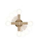 Quintiesse Kinkiet Torche 2 źródła światła Szampański brąz Łazienkowa IP44 Elstead Lighting QN-TORCHE-2W-CPZ