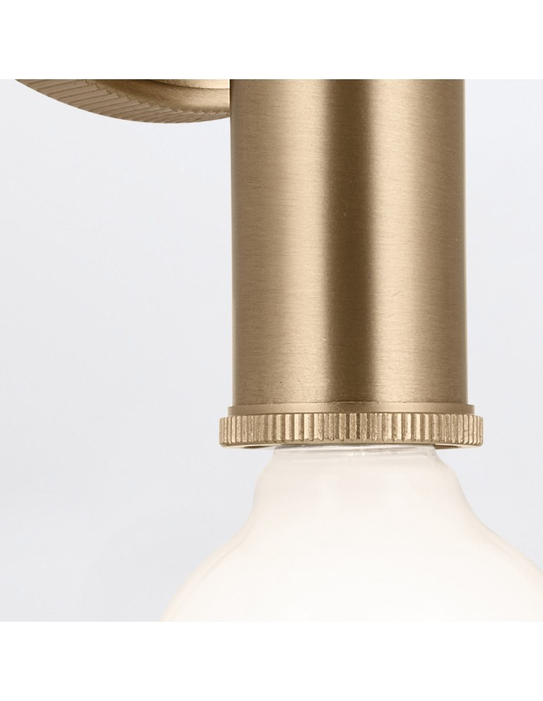 Quintiesse Kinkiet Torche 2 źródła światła Szampański brąz Łazienkowa IP44 Elstead Lighting QN-TORCHE-2W-CPZ
