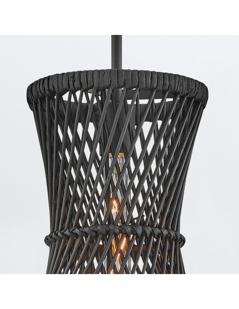 Quintiesse Lampa wisząca Twyla 1 źródło światła Czarny Elstead Lighting QN-TWYLA-1P-BK