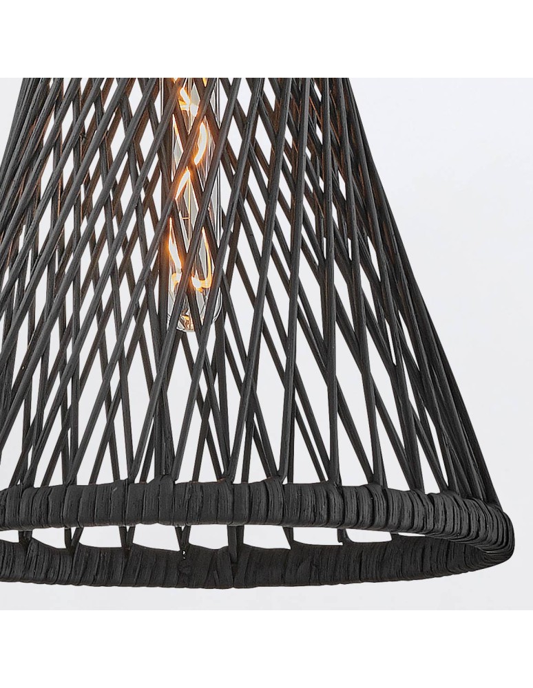 Quintiesse Lampa wisząca Twyla 1 źródło światła Czarny Elstead Lighting QN-TWYLA-1P-BK