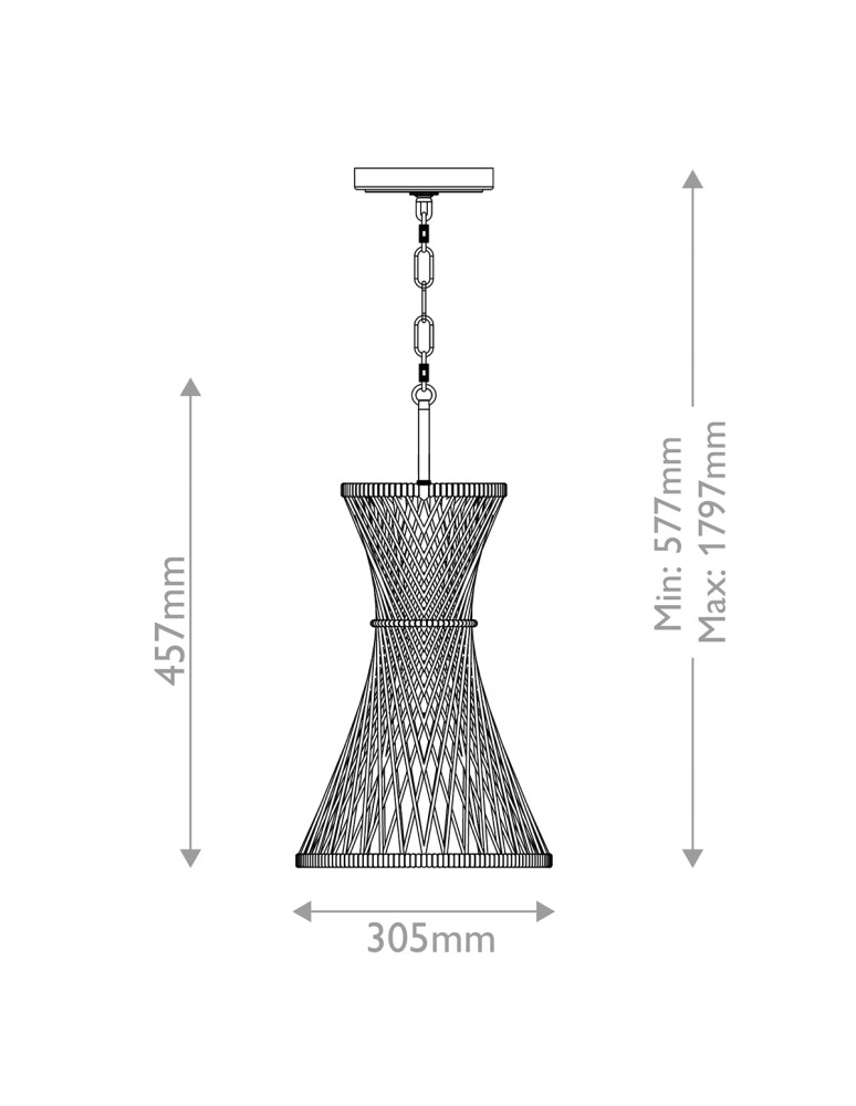 Quintiesse Lampa wisząca Twyla 1 źródło światła Czarny Elstead Lighting QN-TWYLA-1P-BK