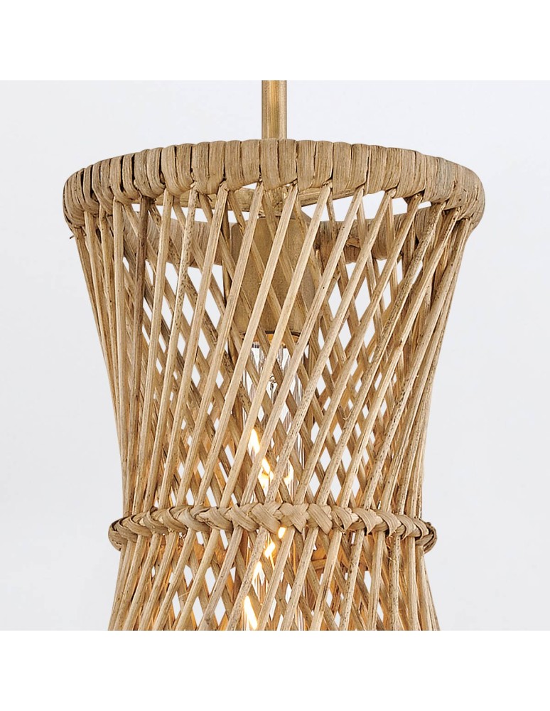 Quintiesse Lampa wisząca Twyla 1 źródło światła Oksydowane złoto Elstead Lighting QN-TWYLA-1P-BNG