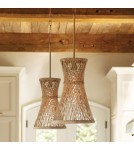 Quintiesse Lampa wisząca Twyla 1 źródło światła Oksydowane złoto Elstead Lighting QN-TWYLA-1P-BNG