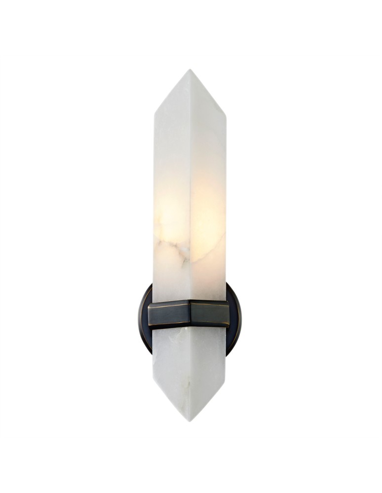 Quintiesse Kinkiet Valencia 1 źródło światła Miejski brąz Elstead Lighting QN-VALENCIA-1WB-UBZ-AR
