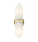 Quintiesse Kinkiet Valencia 2 źródła światła Vintage mosiądz Elstead Lighting QN-VALENCIA-2WB-VBS-AR