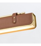 Quintiesse Lampa wyspowa LED Valise Vintage mosiądz, skóra koniakowa Elstead Lighting QN-VALISE-LP80-VBS-CL