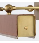 Quintiesse Duża obrazówka LED Valise Picture Vintage mosiądz, skóra koniakowa Elstead Lighting QN-VALISE-PL-L-VBS-CL