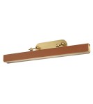 Quintiesse Duża obrazówka LED Valise Picture Vintage mosiądz, skóra koniakowa Elstead Lighting QN-VALISE-PL-L-VBS-CL