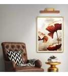 Quintiesse Średnia obrazówka LED Valise Picture Vintage mosiądz, skóra koniakowa Elstead Lighting QN-VALISE-PL-M-VBS-CL