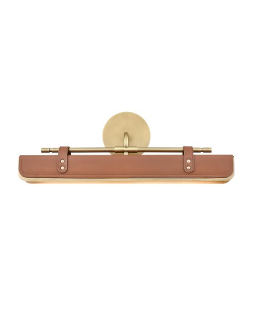 Quintiesse Kinkiet LED Valise Vintage mosiądz, skóra koniakowa Elstead Lighting QN-VALISE-W-VBS-CL - product 2