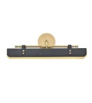 Quintiesse Kinkiet LED Valise Vintage mosiądz, skóra smokingowa Elstead Lighting QN-VALISE-W-VBS-TL